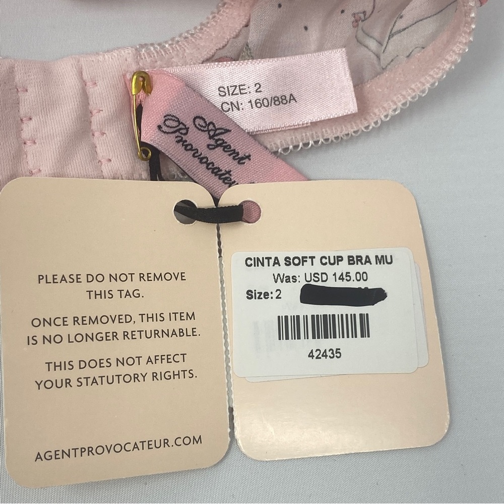 Agent Provocateur Cinta Pink Set NWT *SALE* - Picture 9 of 12